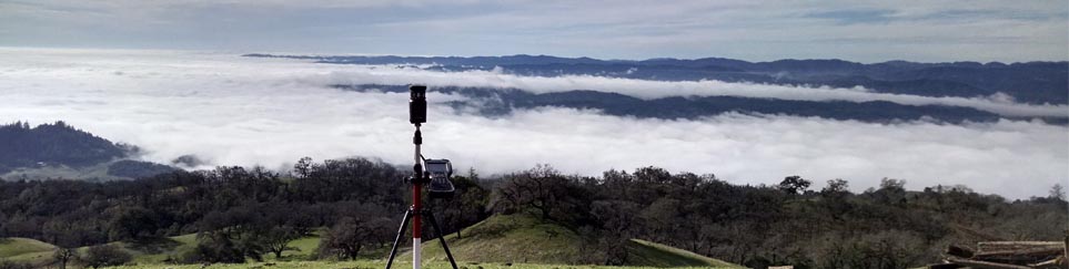 Survey Tripod in Use