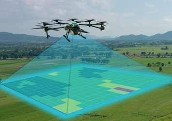 Mock-up of Drone Surveying